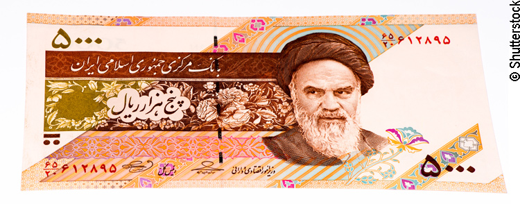 Iranische 5000 Rial-Banknote