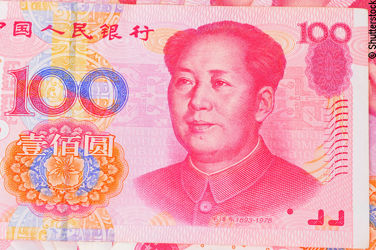 Chinesische 100 Yuan Banknote