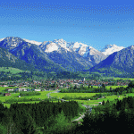 Blick auf Oberstdorf im Allgäu