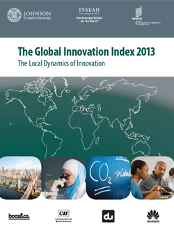 Weltweite Innovationen 2013 und das Ranking der Volkswirtschaften