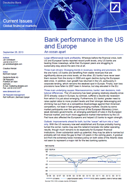 Bankerträge in den USA und Europa im Vergleich