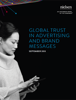 Studie über Vertrauen von Kunden und Konsumenten in Werbung und Markenbotschaften