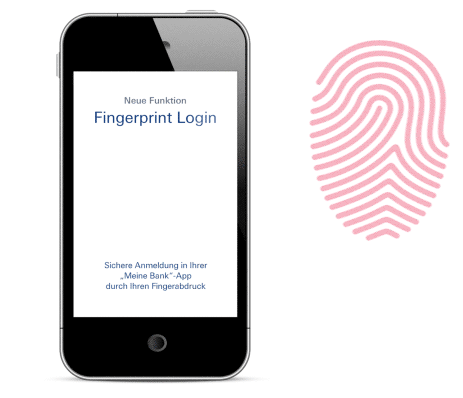 Deutsche Bank Mobile-Banking mit Fingerprint Login