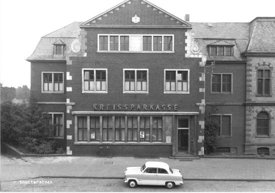 Sparkassen Geschäftsstelle Bergheim 1955