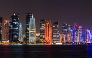 Panorama von Doha, Katar