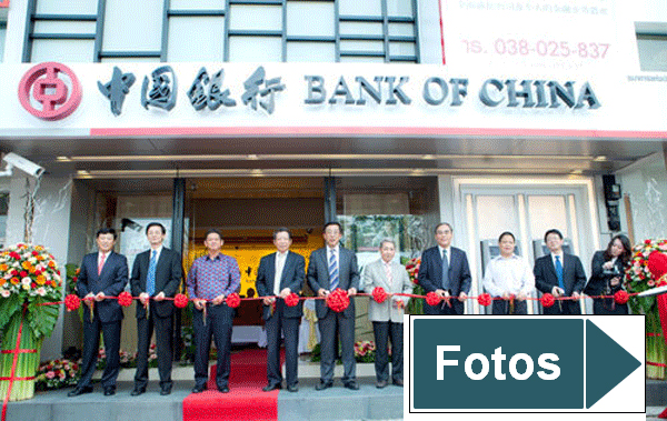 Eröffnung einer Bankfiliale in China