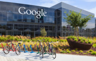Google Zentrale in Mountain View, Kalifornien