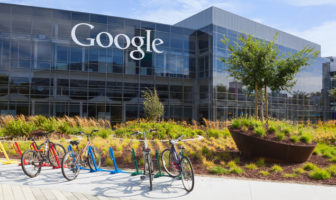 Google Zentrale in Mountain View, Kalifornien