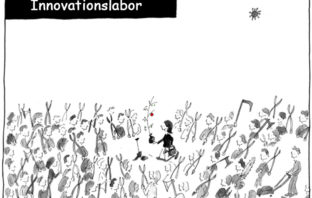 Cartoon: Innovationslabor als Ideenlieferant