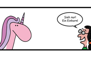 Cartoon: Ein FinTech-Einhorn