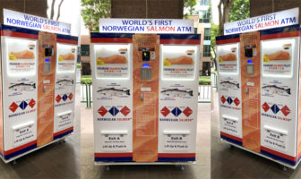 Innovativer Geldautomat liefert Lachs statt Bargeld