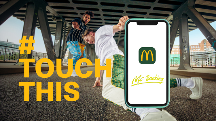 Anzeigenmotiv für McDonald‘s Mobile Banking