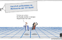 Cartoon: Willkommen im Metaverse unserer Bank