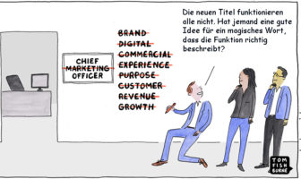Cartoon: Neuer Titel für den Chief Marketing Officer gesucht