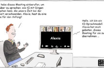 Cartoon: Wenn menschliche Arbeit an künstliche Intelligenz delegiert wird