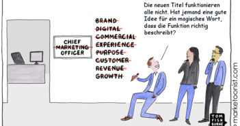 Cartoon: Neuer Titel für den Chief Marketing Officer gesucht